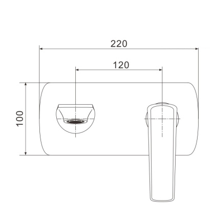 Смеситель для раковины латунь R1341