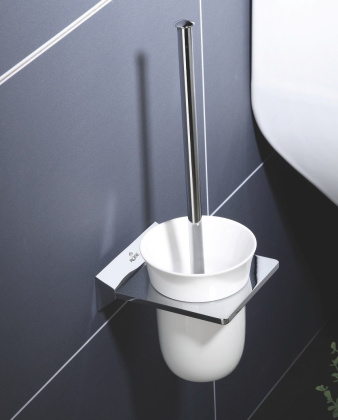 Ершик для унитаза керамика, RG1600 Rose, Хром