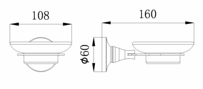 Мыльница стеклянная RUSH Corsica (CO42411)