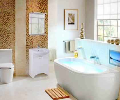 Тумба Onika Омега 50 напольная, белая (ум. Акватон 52)