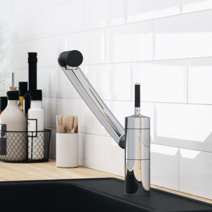 290007464 ARC Смеситель для кухни, Хром,  поворотный излив 236 мм, шт