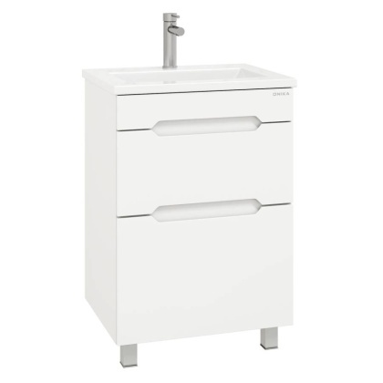 Тумба Onika Айленд 60 напольная, белая (ум. Элина 60)