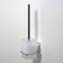 Щетка для унитаза подвесная Leine, 12х38х13 см, хром и белый, K-5027WHITE