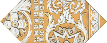 Декор HGD\B513\35000 Portugal желтый/оранжевй/белый (34см*14см*6,9мм) (10шт/0,374м2) глянец, шт Декор HGD\B513\35000 Portugal желтый/оранжевй/белый (34см*14см*6,9мм) (10шт/0,374м2) глянец, шт