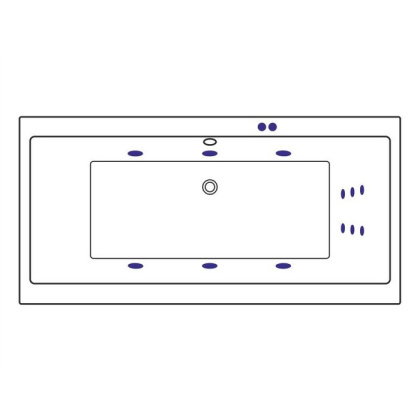 Ванна EXCELLENT Pryzmat Slim 180x80 "LINE" (хром) Ванна EXCELLENT Pryzmat Slim 180x80 "LINE" (хром)