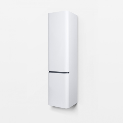 Шкаф-колонна подвесной правый, 155х40х35 см, белый