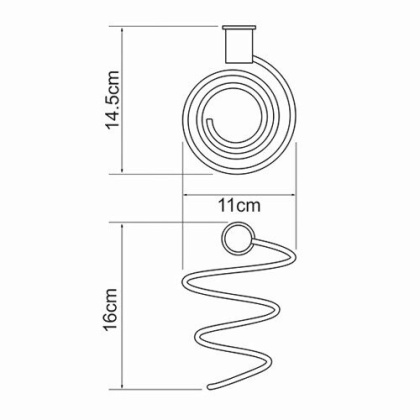 K-1080NICKEL Держатель фена K-1080NICKEL Держатель фена
