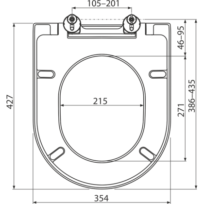 Сиденье для унитаза SOFTCLOSE, Дюропласт A674S AlcaPlast Сиденье для унитаза SOFTCLOSE, Дюропласт A674S AlcaPlast