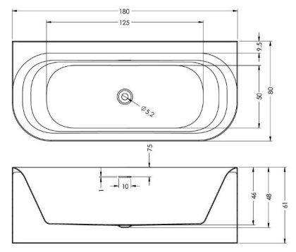 Акриловая ванна Riho Devotion B2w 180 white Glossyriho Fall Акриловая ванна Riho Devotion B2w 180 white Glossyriho Fall