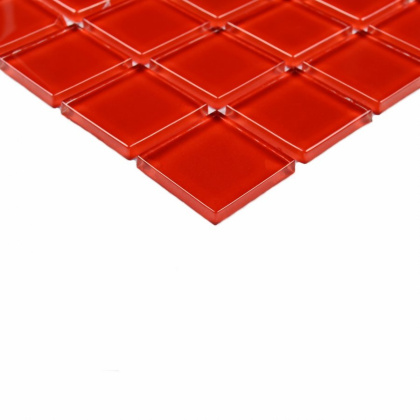 Мозаика стеклянная Red Glass (чип 4*25*25) 300*300(22шт.-1.98м2), м2 Мозаика стеклянная Red Glass (чип 4*25*25) 300*300(22шт.-1.98м2), м2