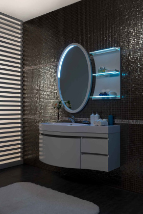 Мебель для ванной Aquanet Опера 115 L белый (2 дверцы 2 ящика)