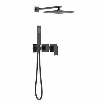 Душевая система Timo Selene SX-2169/03SM скрытого монтажа, черная матовая