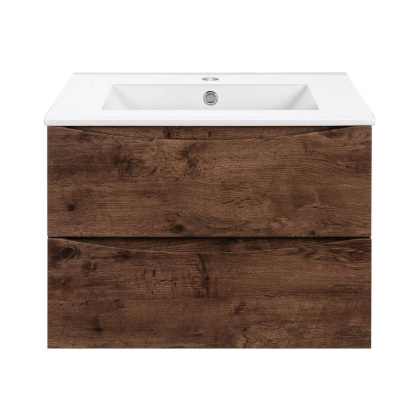 База под керамическую раковину Mia 600 подвесная, 2 выкатных ящика soft close, R.Wood