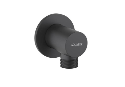Шланговое подсоединение AQUATEK, матовый черный AQ2456MB 