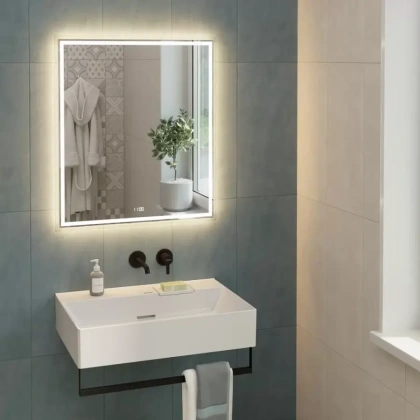 Держатель для полотенец к раковинам LOGICA 70 с крепежом, черный матовый