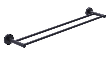 Полотенцедержатель двойной Timo Saona Black 13056/03