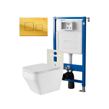 Сет: Система инсталляции Point Элемент для подвесного унитаза PN45120 + Клавиша смыва для инсталляции Point Афина, золото, PN44041G + Унитаз подвесной Point Аврора PN41101 безободковый, белый, сиденье дюропласт, микролифт, быстросъемное Сет: Система инсталляции Point Элемент для подвесного унитаза PN45120 + Клавиша смыва для инсталляции Point Афина, золото, PN44041G + Унитаз подвесной Point Аврора PN41101 безободковый, белый, сиденье дюропласт, микролифт, быстросъемное