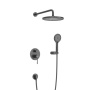 RELAX-DSET-01 Душевой комплект встраиваемый (смеситель встраиваемый, верхний душ, ручной душ со шлангом, штуцер с держателем), хром