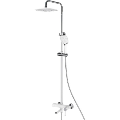 Душевая система Shevanik, латунь S6036FБелый/ хром