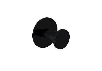 Крючок для полотенец в комплекте с креплением Piave черный мат. 3015-0015-AB, шт