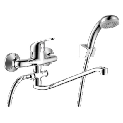 Смеситель Rossinka Y40-35 для ванны универсальный с S-образным изливом