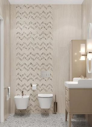 Декор T042\SG5113 Монтиони миндальный комбинированный 35,5см*34см*9мм (1уп/6шт/)мозаичный, шт