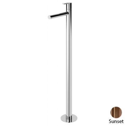 LEAF-TVP-L-PS Смеситель для раковины напольный, однорычажный без донного клапана, исполнение Sunset PVD