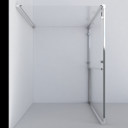 Душевой уголок Garda VSR-1G9012CHB, 1200*900, черный, стекло шиншилла