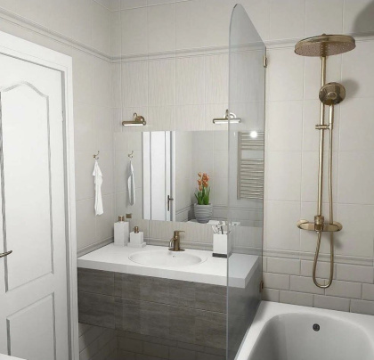 Плитка настенная 8264 Золотой пляж светлый бежевый структура 20*30*8,6 (20шт/1,2м2), м2