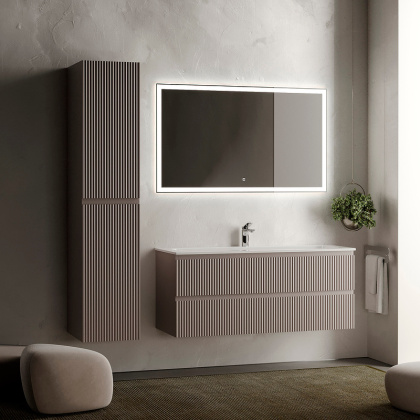 Тумба подвесная SANCOS Snob R 1195х445х500, c двумя ящиками оснащенными доводчиками, Doha Soft, арт.SNR120SM