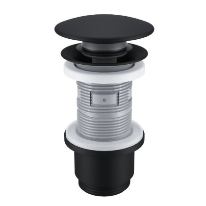 Пробка "click-clack" к сифону EXCELLENT (черный мат) Пробка "click-clack" к сифону EXCELLENT (черный мат)