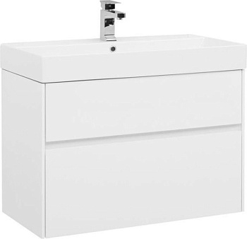 Тумба под раковину Aquanet Бруклин 85 белый Тумба под раковину Aquanet Бруклин 85 белый