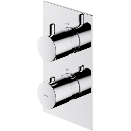 Смеситель термостатический для душа скрытого монтажа OMNIRES Y Y1236_KROCR (хром)