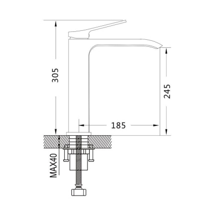 Смеситель для раковины Shevanik S40H S4011H