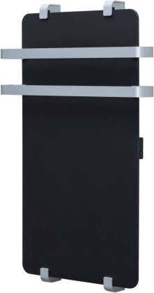 Полотенцесушитель электрический Allen Brau Infinity 80x44 с рейлингом 2.0 и креплением, серебро браш