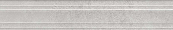 Бордюр Багет Догана серый светлый матовый обрезной 40x7,3x2,7