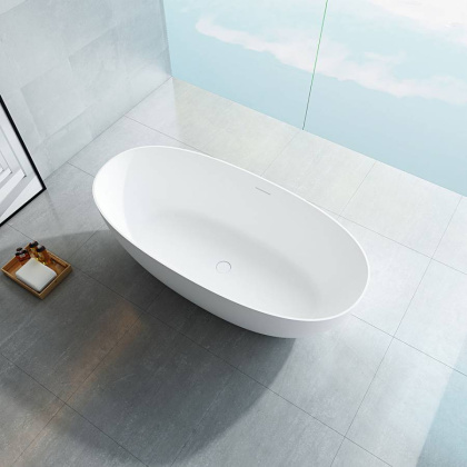 Ванна из искусственного камня Vincea VBT-6S01MW, 1700*750*550, белый мат., слив-перелив в комплекте Ванна из искусственного камня Vincea VBT-6S01MW, 1700*750*550, белый мат., слив-перелив в комплекте