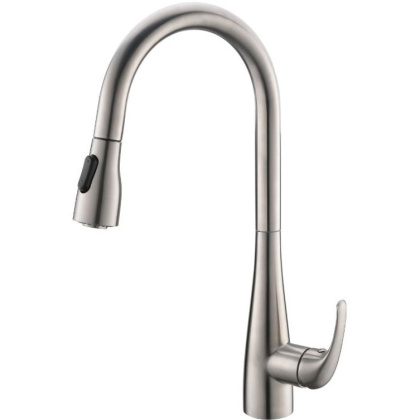 Смеситель для кухни с выдвижным изливом, двухрежимный, нержавеющая сталь, исполнение сатин BB-LAM28-IN Смеситель для кухни с выдвижным изливом, двухрежимный, нержавеющая сталь, исполнение сатин BB-LAM28-IN