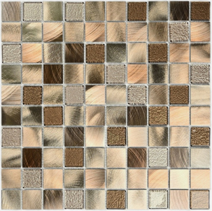 Стеклянная мозаика Bonaparte Titan Bronze 31,8х31,8 см Стеклянная мозаика Bonaparte Titan Bronze 31,8х31,8 см