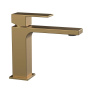 Смеситель для раковины Cube VBF-1C01BG однорычажный, брашированное золото