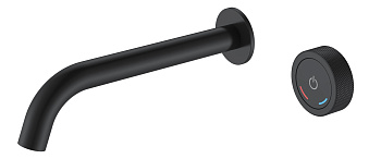 Смеситель автоматический для раковины из стены на 2 отв. TECH ЧЕРНЫЙ Смеситель автоматический для раковины из стены на 2 отв. TECH ЧЕРНЫЙ