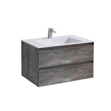 База под раковину Luka 800 подвесная, 2 выкатных ящика soft-close, G.Stone