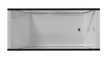 Ванна "NEO" 170*75 2 стекла (матовое серое)