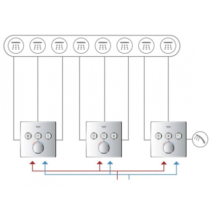 Термостат для душа Grohe Grohtherm SmartControl 29126000 хром Термостат для душа Grohe Grohtherm SmartControl 29126000 хром