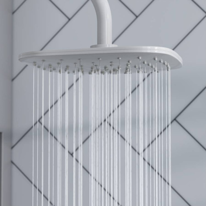 931000200 Eclipse, душ. система: верхний душ 220мм, ручн.душ 3 ф-ии 120 мм, штанга 1010 мм, Белый 931000200 Eclipse, душ. система: верхний душ 220мм, ручн.душ 3 ф-ии 120 мм, штанга 1010 мм, Белый