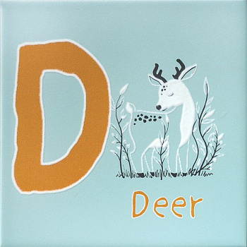 Декор OS\A239\5185 Зоопарк D голубой (20см*20см*6,9мм) (10шт/0,4м2), шт