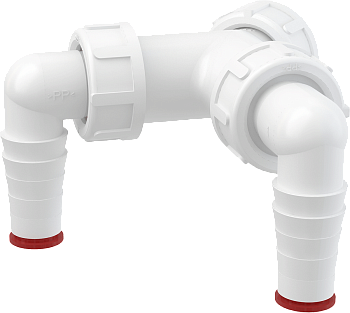 Колено с двумя штуцерами G1"/17–23