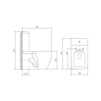 Унитаз компакт Акватек Либра AQ1263-00