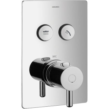 Смеситель термостатический для душа скрытого монтажа OMNIRES Y Y1236GCPROCR (хром)