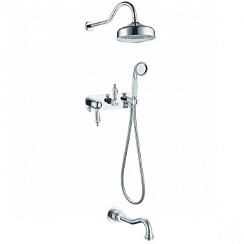 Смеситель для ванны, встроенный BRILLANTE Ripresa_Комплект Смеситель для ванны, встроенный BRILLANTE Ripresa_Комплект